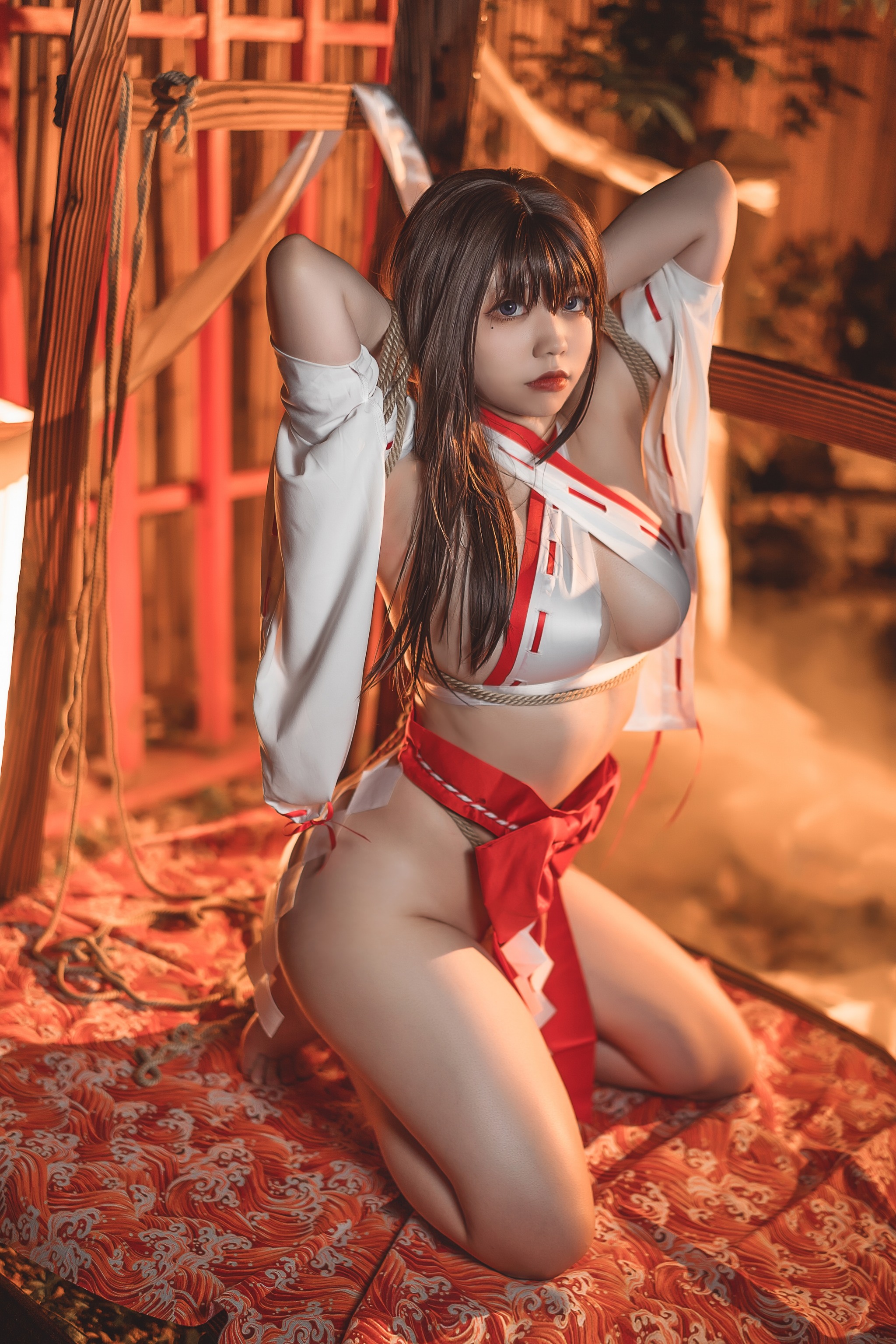图片[1]-啊日日_Ganlory – NO.008 绳与巫女 [35P]-XikXak